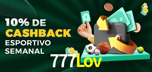 10% de bônus de cashback na 777Lov